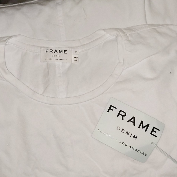 NWT Frame Denim Jersey Short Sleeve Crew Neck - Picture 5 of 6